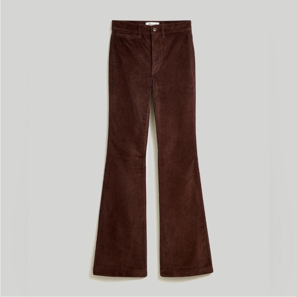 Madewell NWT Brown Corduroy Flare Pants